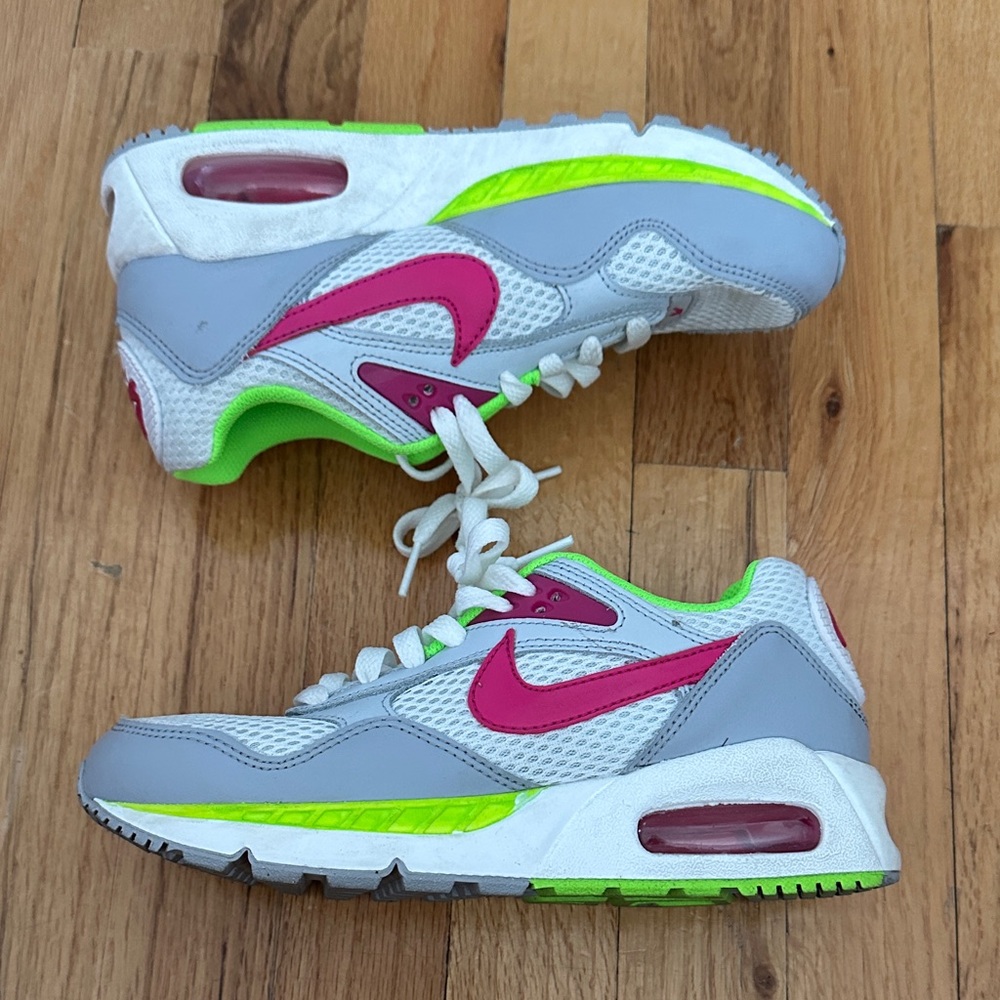 Nike Womens Air Max Correlate Sneakers White/Platinum Fireberry 511417-163 Sz 6